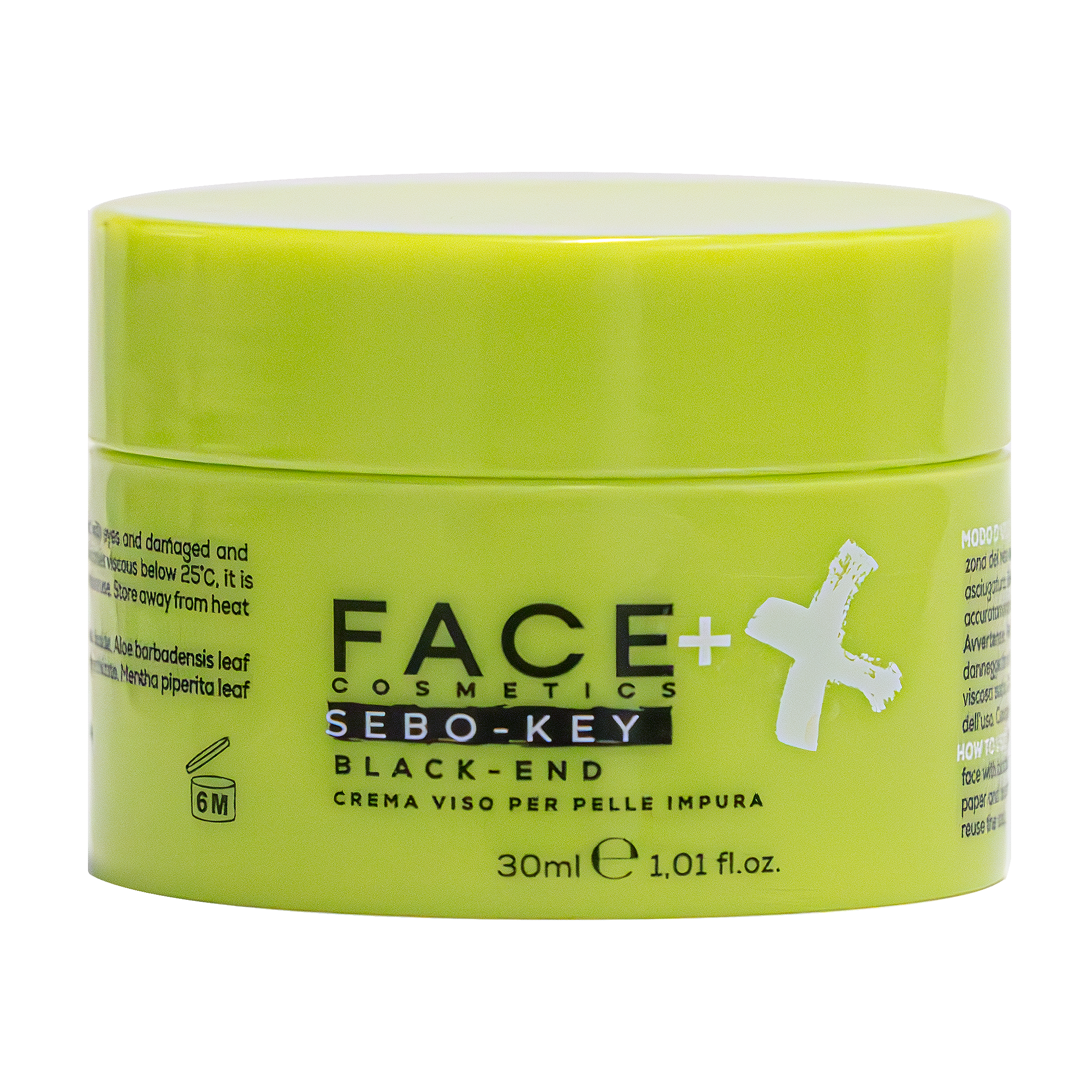 maschera viso punti neri